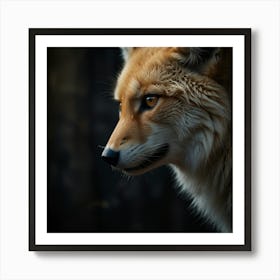 Portrait Of A Fox Art Print