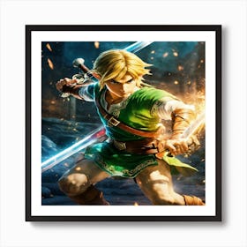 Legend Of Zelda Link 1 Art Print