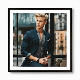 Man In A Suit 11 Art Print