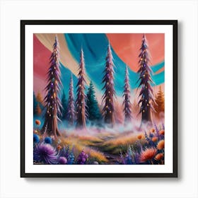 Twilight Forest Art Print