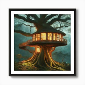 Tree House Art Print