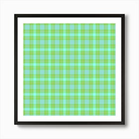 Plaid Fabric 149 Art Print