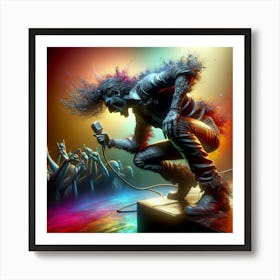 Heavy Metal Rocker Poster