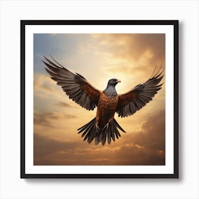 Hawk In Flight Art Print