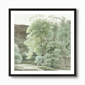 Joseph August Knip Trees In The Area Of Subiaco Art Print