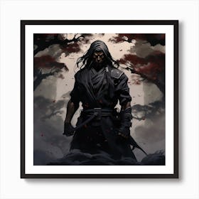 Shadow Of The Samurai Art Print