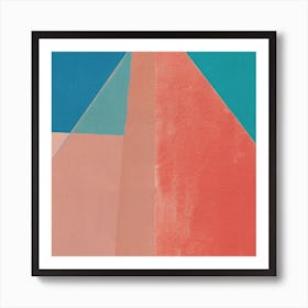 Simple Colors Sail 3 Art Print