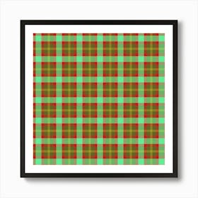 Plaid Fabric 42 Art Print