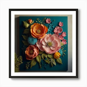 Paper Flowers Art Print