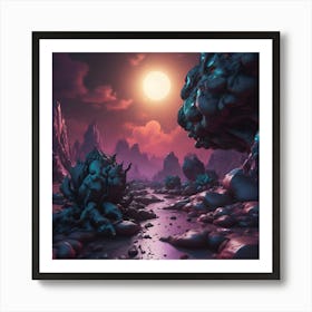 Rocky Landscape Art Print