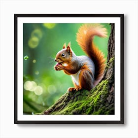 Squirrel In The Forest 263 Poster