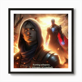 Phoenix Rising: The Hero's Resolve Art Print