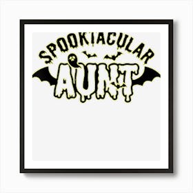 One Spooktacular Aunt Funny Halloween Womens Art Print