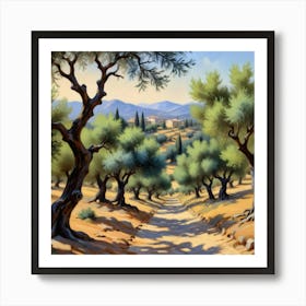 Olive Trees Art Print 1 Art Print