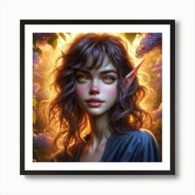 Elf Girl 1 Art Print