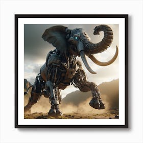 Robot Elephant Art Print