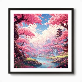 Sakura Blossoms Art Print