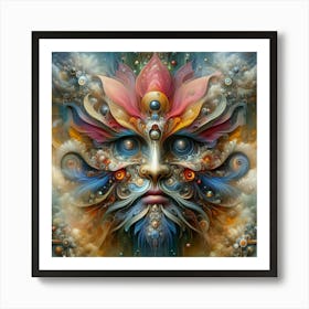 Psychedelic Face Affiche