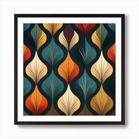 Abstract Floral Pattern 7 Art Print