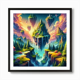 Fantasy Landscape Painting Art Print