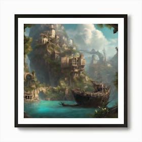 Fantasy Castle 47 Art Print