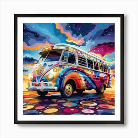 Vw Bus Painting Art Print