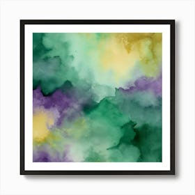 Abstract Watercolor Painting 2 Art Print