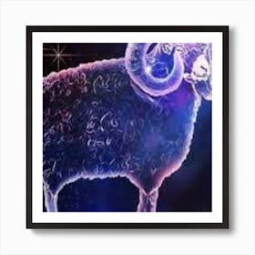 Ram Zodiac Sign Art Print