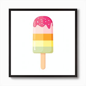 Rainbow Ice Cream 1 Art Print