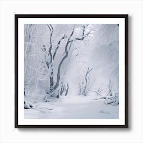 Snowy Forest 1 Art Print