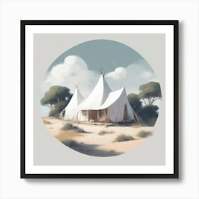 Teepee Tent Art Print