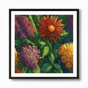 Chrysanthemums Art Print