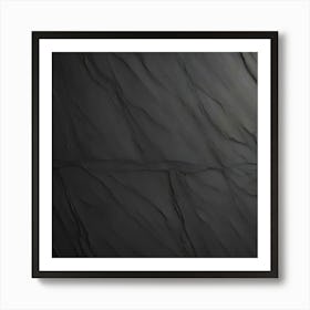 Abstract Black Marble Texture Art Print