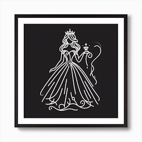 Princess In A Dress Art Print