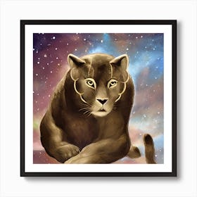 Celestial Panther Art Print