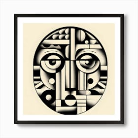 Abstract Face 1 Art Print