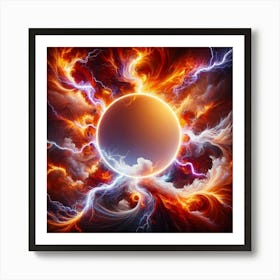 Solar Eclipse Art Print