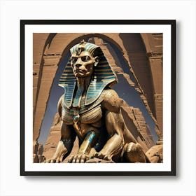 Egyptian Statue Art Print