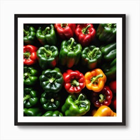 Colorful Peppers 39 Art Print