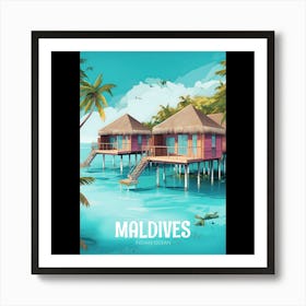 Maldives Art Print