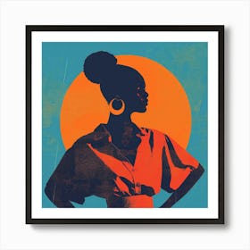 Afro-American Woman 30 Art Print