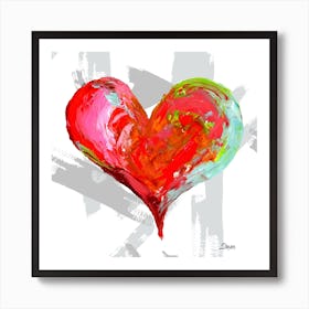 Colorful Heart   Art Print