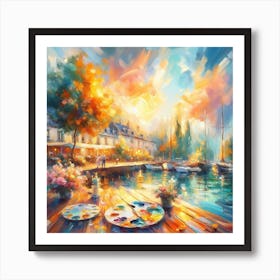 By The Water Art Print