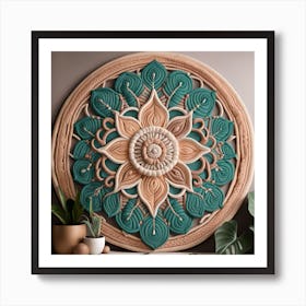 Mandala Bohemian Macrame 1 Art Print