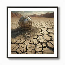 Ball In The Desert 2 Art Print