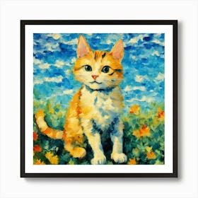 Orange Tabby Cat Art Print