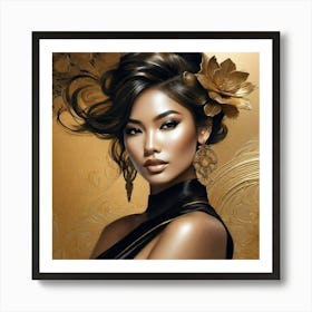 Asian Beauty Art Print