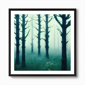 Foggy Forest 4 Art Print