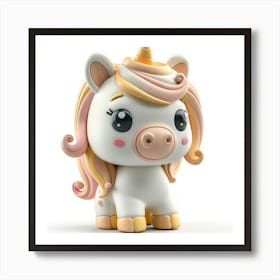 Unicorn Figurine 85 Art Print