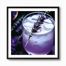 Lavender Cocktail 1 Art Print